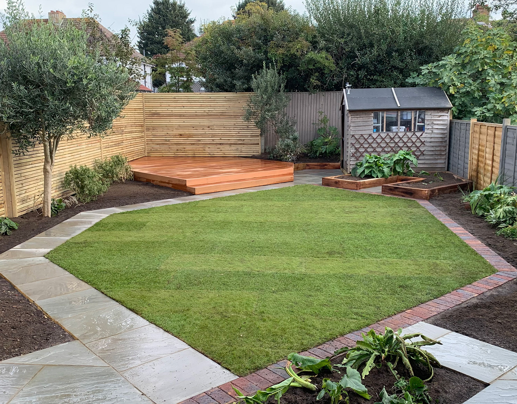 A design-led garden in Hove with a considered geometric layout